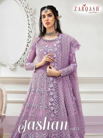 Jashan Vol 3 By Zarqash Designer Partywear Salwar Kameez Collection